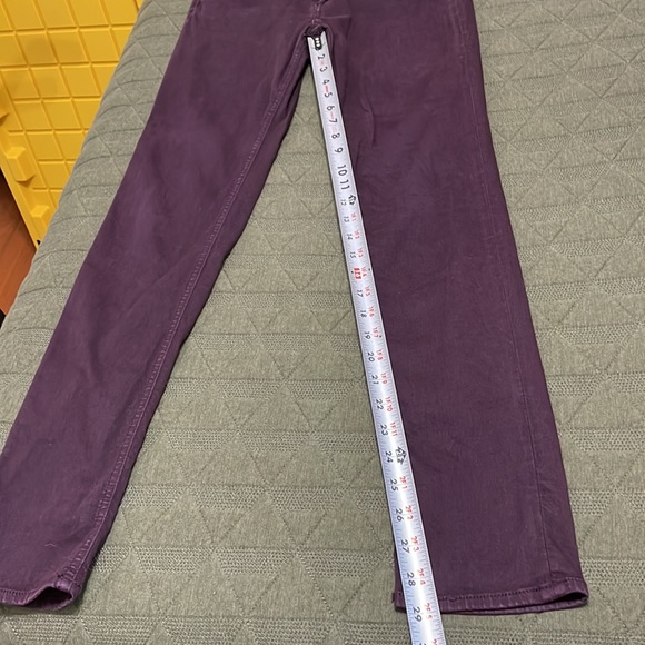 RAG & BONE skinny style W15020337 distressed wine jeans 28 - Picture 2 of 12